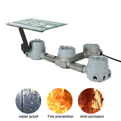 station service imperméable de l'industrie chimique IP66 de lumière de secours de la sortie anti-déflagrante 3-6W LED